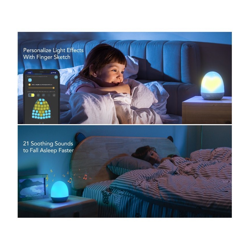 Govee - RGBIC Night Smart LED verlichting met een luidspreker Wi-Fi