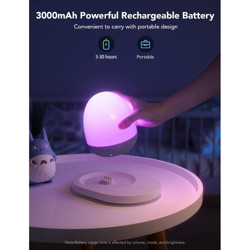 Govee - RGBIC Night Smart LED verlichting met een luidspreker Wi-Fi