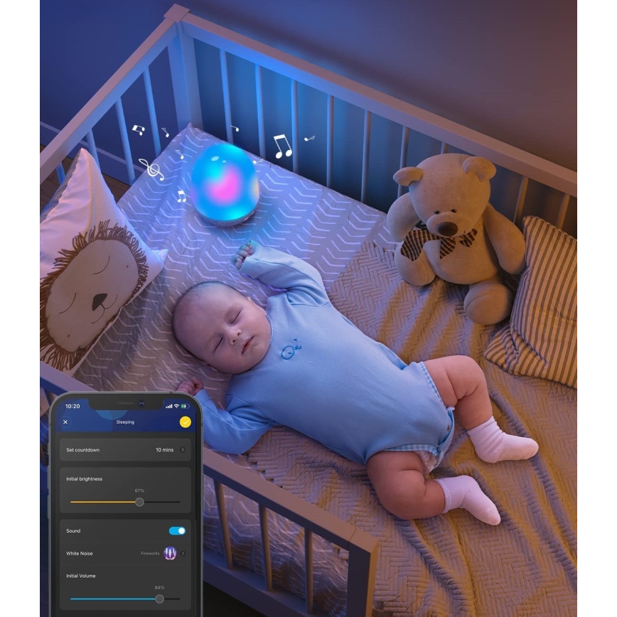 Govee - RGBIC Night Smart LED verlichting met een luidspreker Wi-Fi