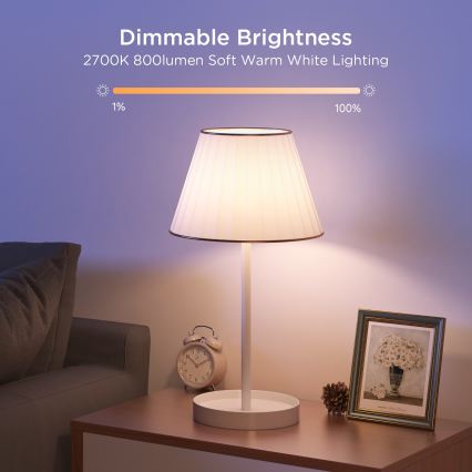 Govee - Set van 2 dimbare LED-lampen Smart MATTER A60 E27/9W/230V 2700-6500K Wi-Fi