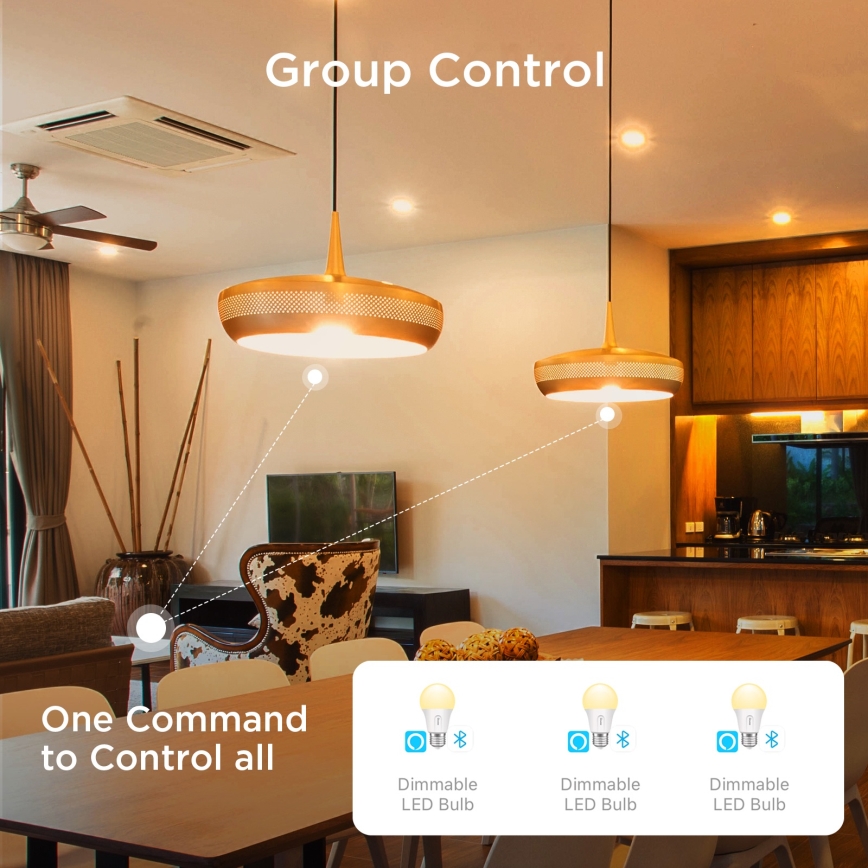 Govee - Set van 2 dimbare LED-lampen Smart MATTER A60 E27/9W/230V 2700-6500K Wi-Fi
