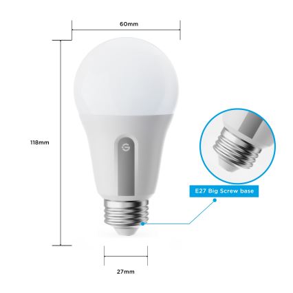 Govee - Set van 2 dimbare LED-lampen Smart MATTER A60 E27/9W/230V 2700-6500K Wi-Fi