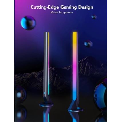 Govee - SET 2x Smart Gaming Wi-Fi LED RGBIC Panels + Smart Dual + afstandsbediening