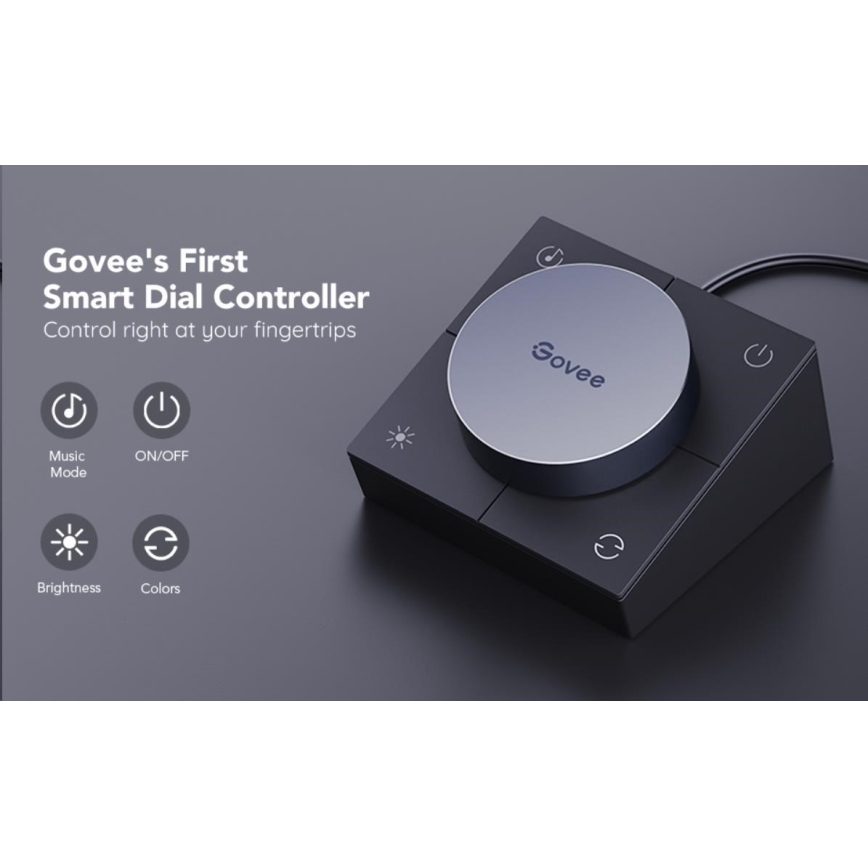 Govee - SET 2x Smart Gaming Wi-Fi LED RGBIC Panels + Smart Dual + afstandsbediening