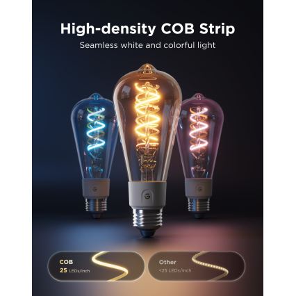Govee - Set van 2 dimbare RGBWW LED-lampen Smart MATTER ST64 E27/5W/230V 2700-6500K Wi-Fi