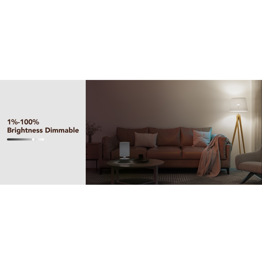 Govee - LED RGBWW dimbare lamp Smart MATTER E27/12W/230V 2700-6500K Wi-Fi
