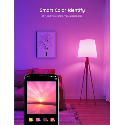 Govee - LED RGBWW dimbare lamp Smart MATTER E27/12W/230V 2700-6500K Wi-Fi