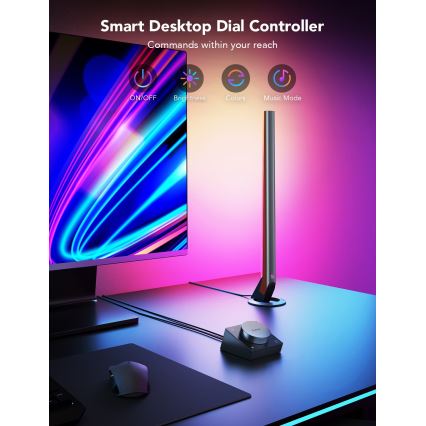 Govee - Smart Gaming WiFi LED-panelen + Smart Dual-controller Wit Wi-Fi