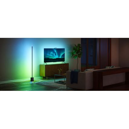 Govee - Dimbare LED Staande lamp met een luidspreker Pro RGBICWW 2200-6500K Wi-Fi + afstandsbediening