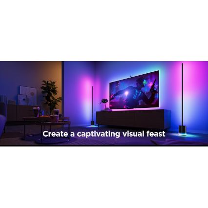 Govee - Dimbare LED Staande lamp Smart MATTER LED RGBICWW 2200-6500K Wi-Fi + afstandsbediening