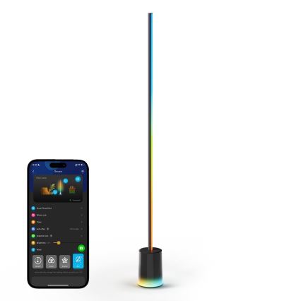 Govee - Dimbare LED Staande lamp Smart MATTER LED RGBICWW 2200-6500K Wi-Fi + afstandsbediening