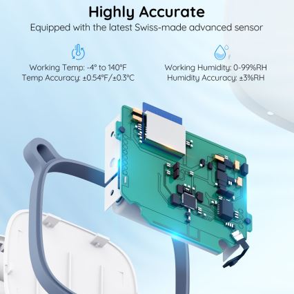 Govee - Thermometer en hygrometer 3xAAA Wi-Fi