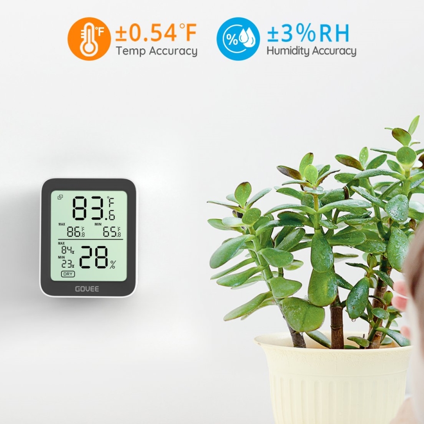 Govee - Thermometer en hygrometer met display 2xAAA