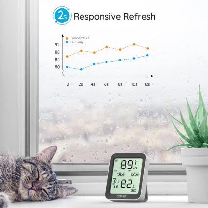 Govee - Thermometer en hygrometer met display 2xAAA