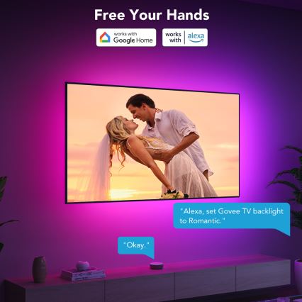 Govee - TV 40-50 SMART LED achtergrondverlichting RGBIC Wi-Fi