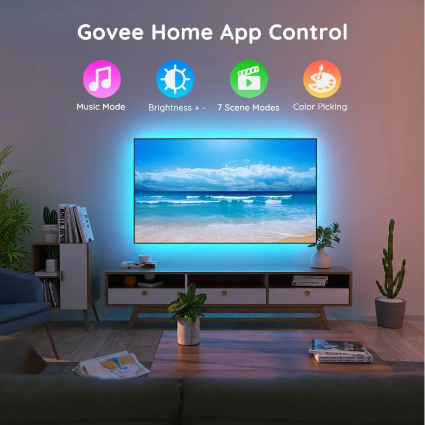 Govee - TV 46-60 slimme RGB LED-achtergrondverlichting + afstandsbediening