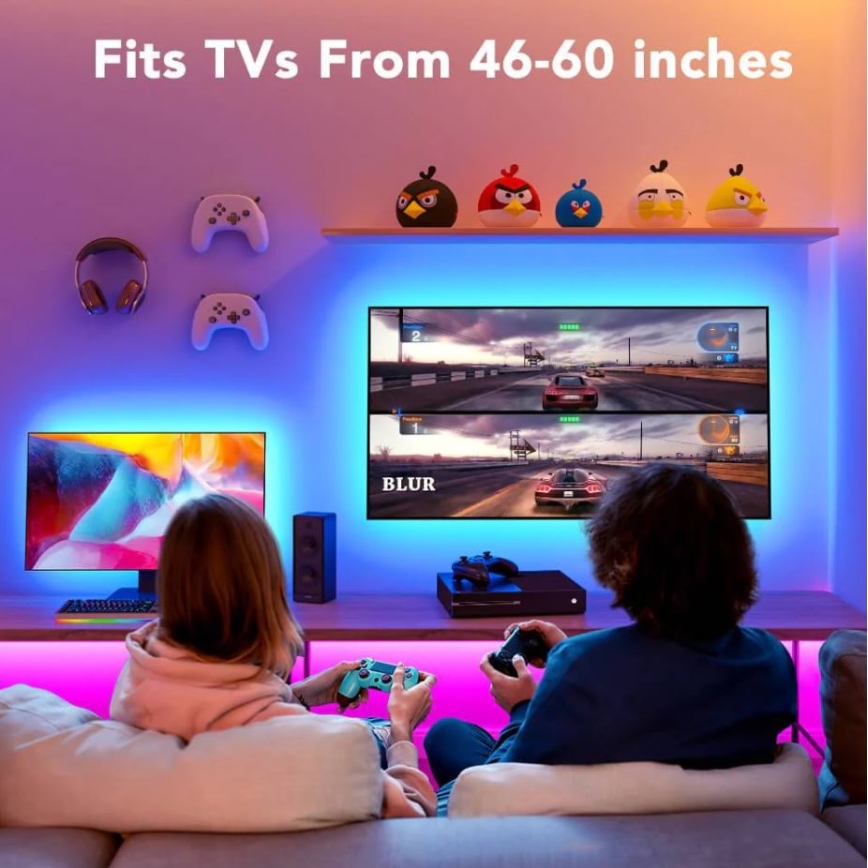 Govee - TV 46-60 slimme RGB LED-achtergrondverlichting + afstandsbediening