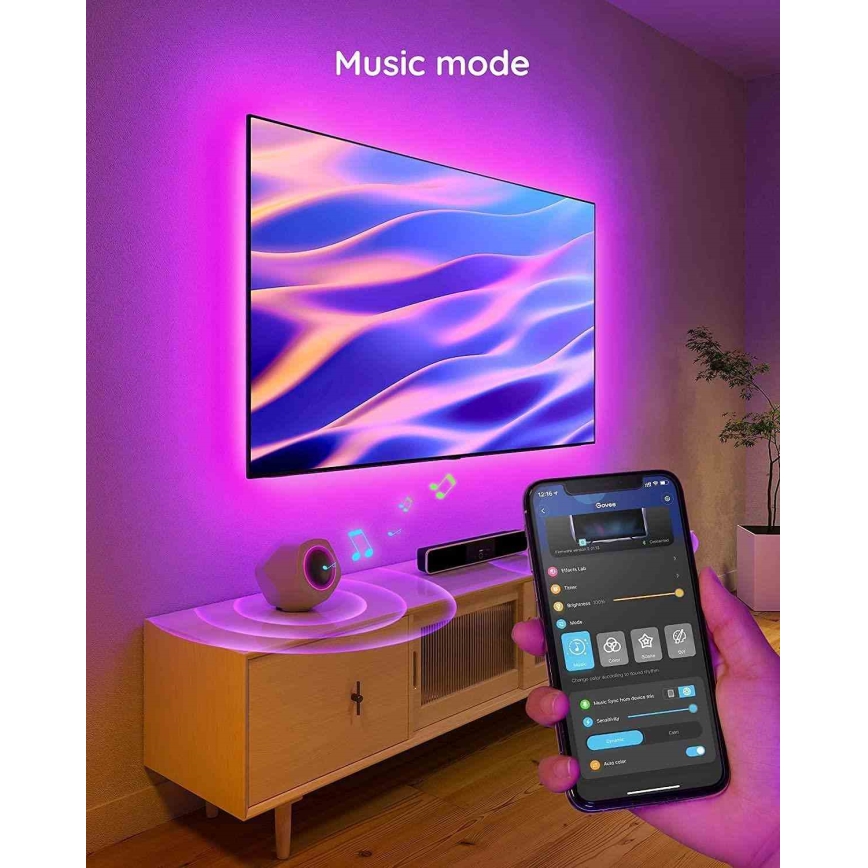 Govee - TV 46-60 SMART RGB LED-achtergrondverlichting