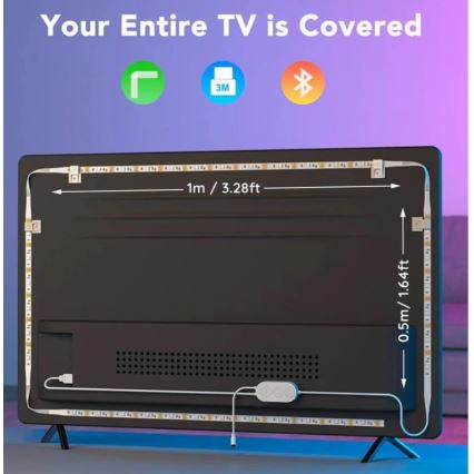 Govee - TV 46-60 SMART RGB LED-achtergrondverlichting