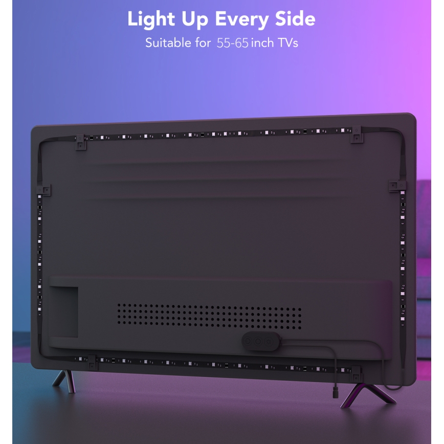 Govee - TV 55-65 Slimme LED-achtergrondverlichting RGBIC Wi-Fi