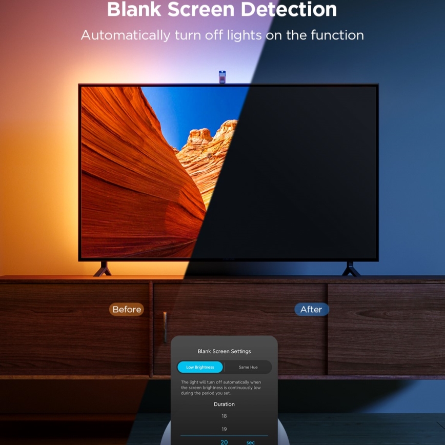 Govee - TV Backlight 3 Lite TV 40-50" SMART LED achtergrondverlichting RGBICW Wi-Fi IP67 +RC