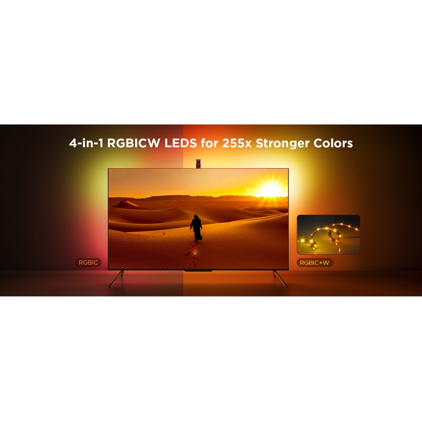 Govee - TV Backlight 3 Lite TV 55-65" SMART LED achtergrondverlichting RGBICW Wi-Fi IP67 + afstandsbediening