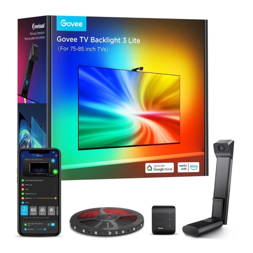 Govee - TV Backlight 3 Lite TV 75-85" SMART LED achtergrondverlichting RGBICW Wi-Fi IP67