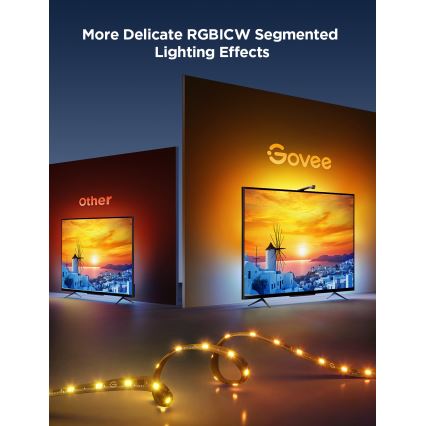 Govee - TV Backlight 3 Lite TV 75-85" SMART LED achtergrondverlichting RGBICW Wi-Fi IP67