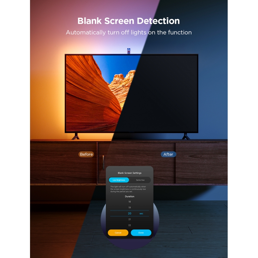 Govee - TV Backlight 3 Lite TV 75-85" SMART LED achtergrondverlichting RGBICW Wi-Fi IP67