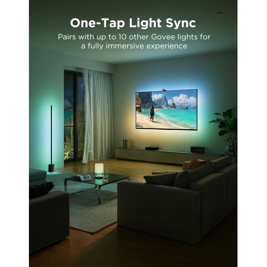 Govee - TV Backlight 3 Pro 55-65 Smart LED-achtergrondverlichting voor tv, RGBIC, met Wi-Fi