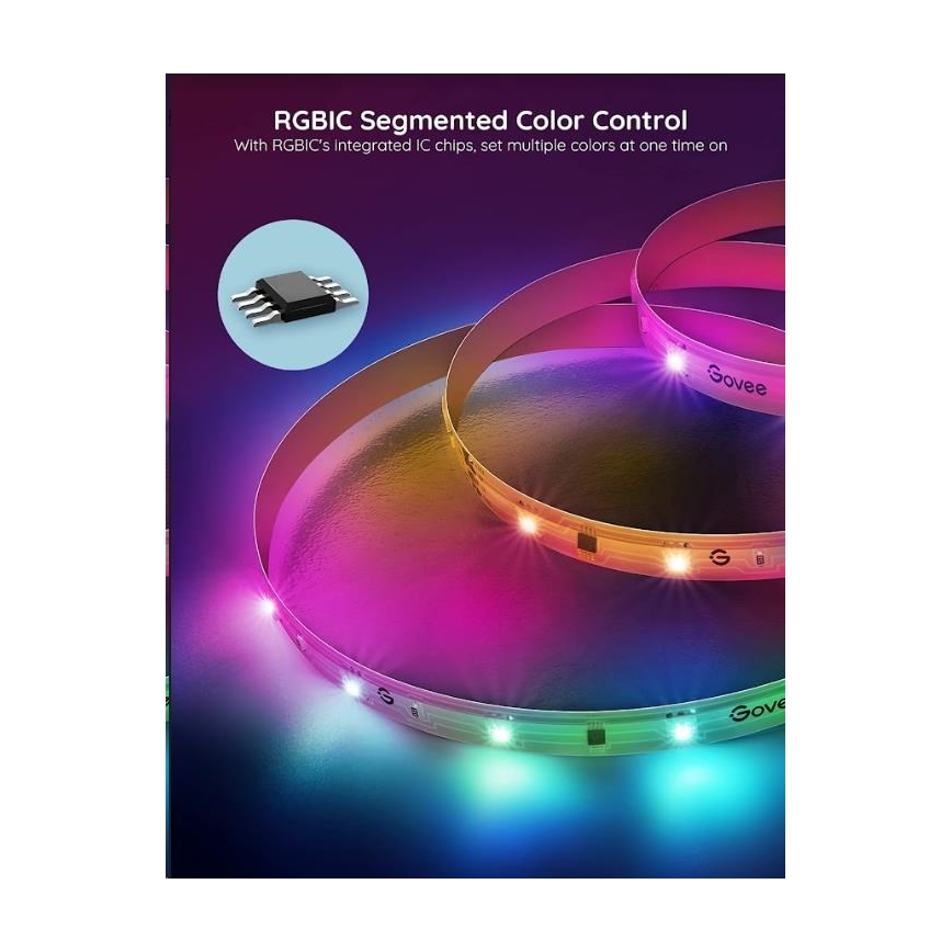 Govee - Wi-Fi RGBIC PRO Smart LED Strip 10m