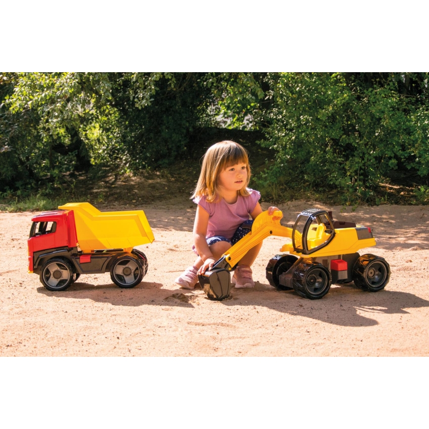 Graafmachine GIGA TRUCKS 62 cm geel/zwart