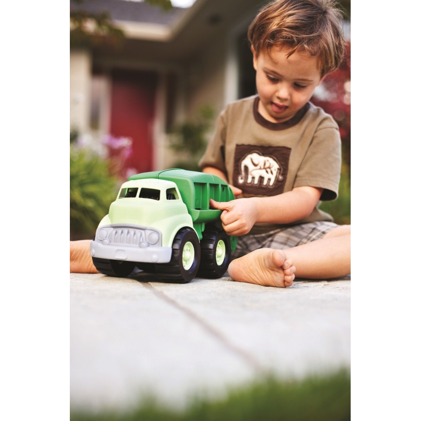 Green Toys - Recycling vuilniswagen groen