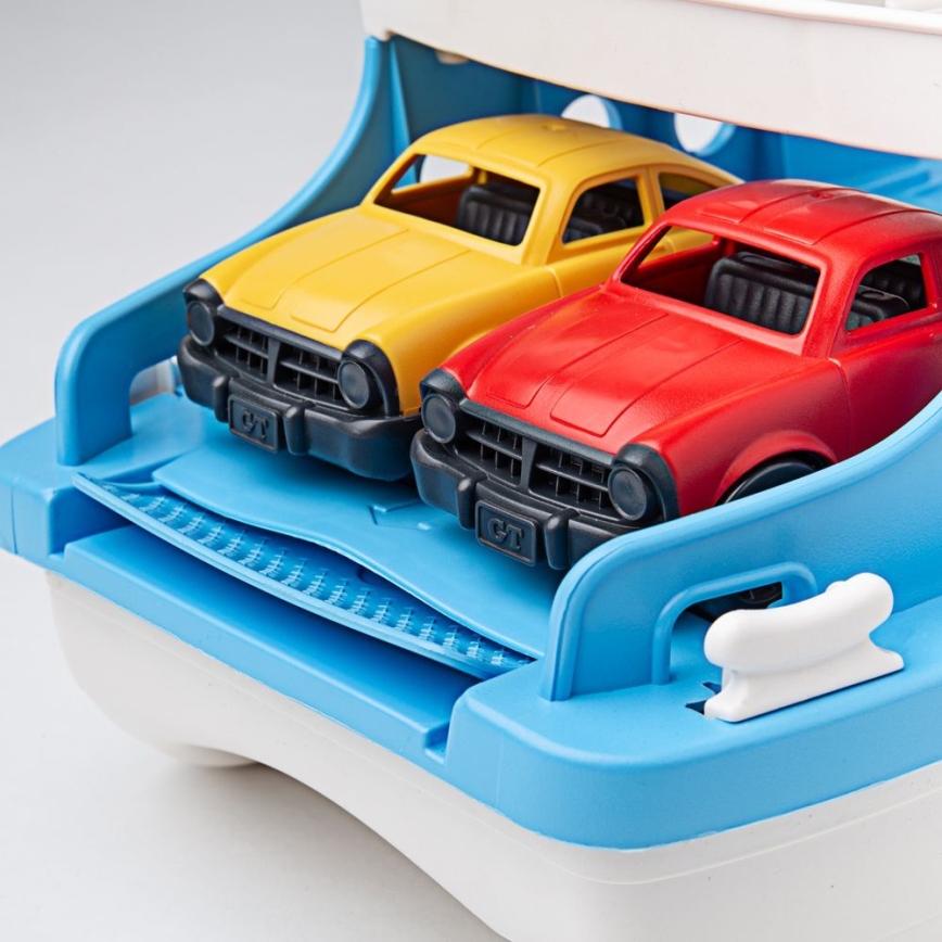 Green Toys - Veerboot met auto's wit/blauw