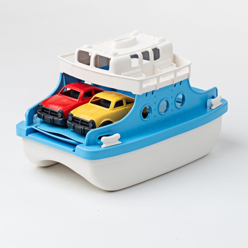 Green Toys - Veerboot met auto's wit/blauw