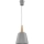 Grijze Hanglamp aan koord DONG 1x E27 / 60W / 230V