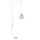 Grijze Hanglamp met stekker DIAMOND 1x E27 / 60W / 230V