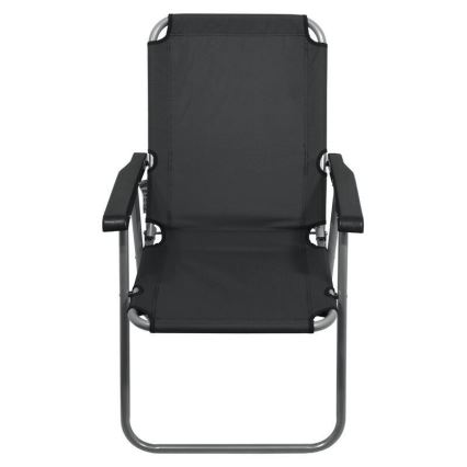 Grijze opvouwbare campingstoel