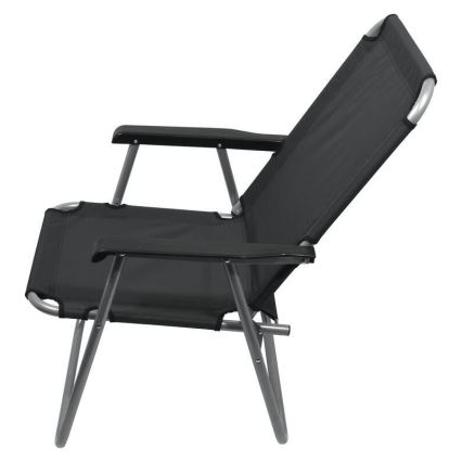 Grijze opvouwbare campingstoel