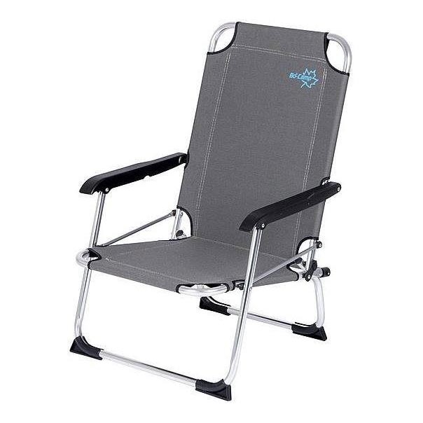 Grijze opvouwbare campingstoel