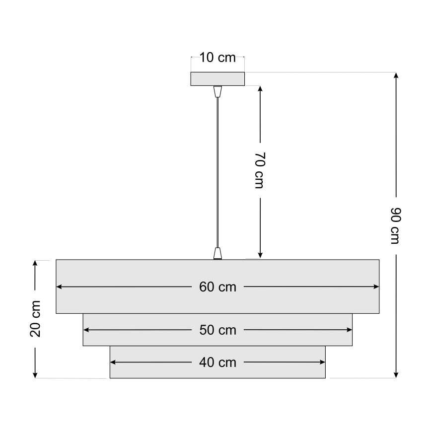 Groen Koperen Kroonluchter aan een koord TRINITI 1x E27 / 60W / 230V