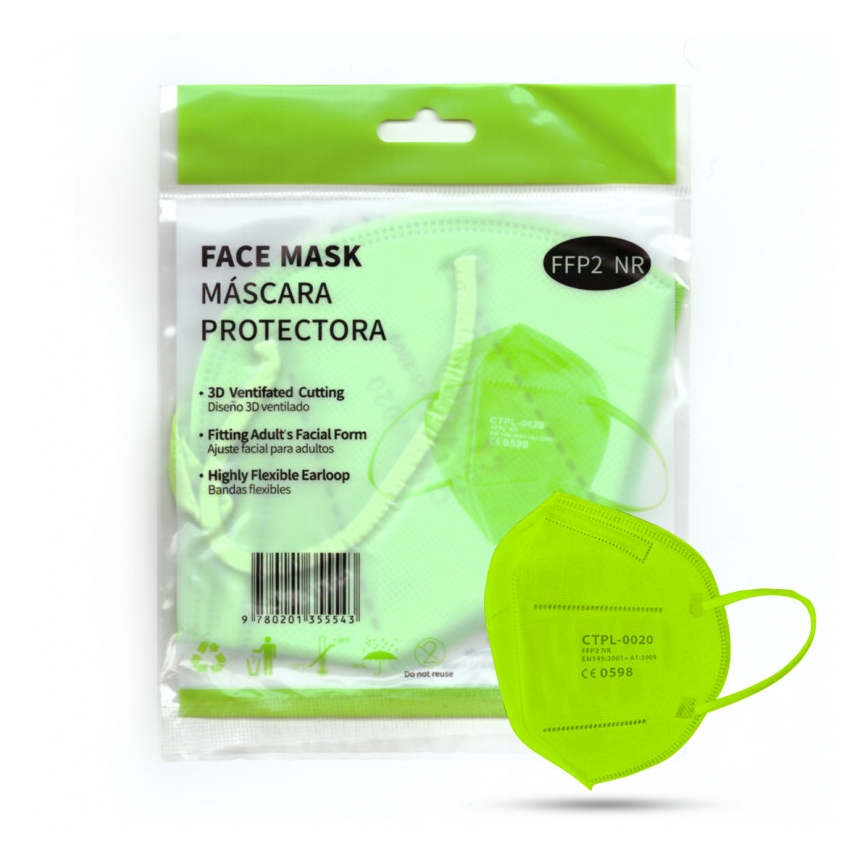 Groene CTPL Ademhalingsmasker FFP2 NR / KN95 - 1st