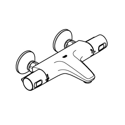 GROHE 1022162432 - Thermostatische badkraan PRECISION TREND DN 15 zwart