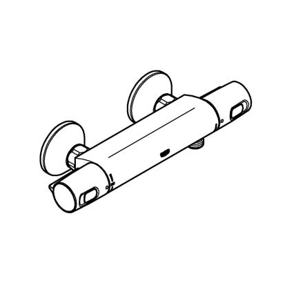 GROHE 1022172432 - Thermostatische douchekraan PRECISION TREND zwart