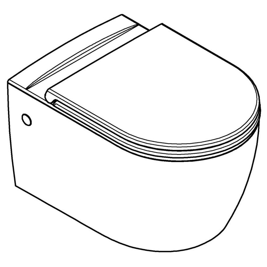 GROHE 103848SH00 - Wandcloset START ROUND CERAMIC 368 × 543 mm duro-wit