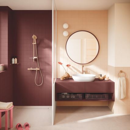 GROHE 134866DL00 - Doucheset VITALIO JOY+ 120 mm koperkleurig