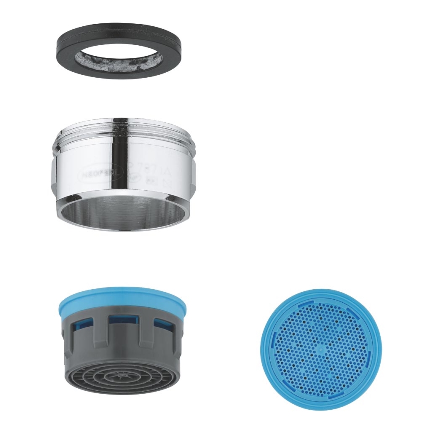 GROHE 13929000 - Beluchter M 24 × 1, hoogglans chroom