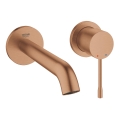 GROHE 19408DL1 - Twee-gats wastafelmengkraan ESSENCE 183 mm brons
