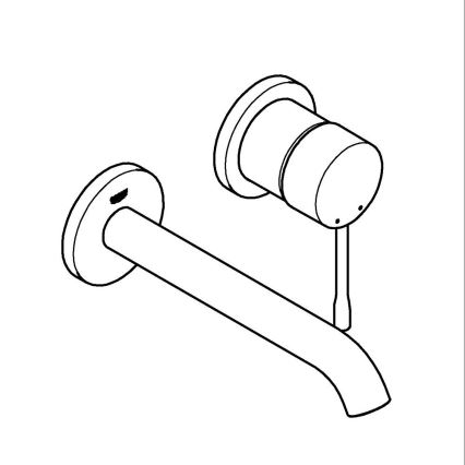 GROHE 19408DL1 - Twee-gats wastafelmengkraan ESSENCE 183 mm brons