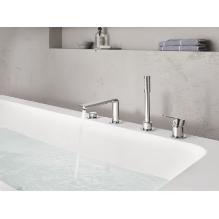 GROHE 19577001 - LINEARE viergats badkraan, glanzend chroom